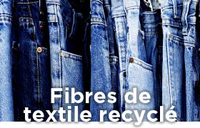 Fibres de textile recyclé