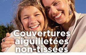Couvertures aiguilletées non-tissées